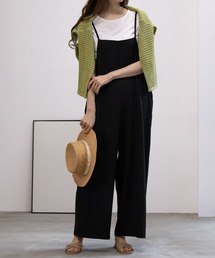 ブラックオールインワン 半袖 ボタン付き CUPRO JUMP SUIT | YOKE(ヨーク) / パンツ オーバーオール