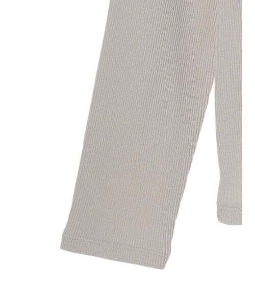 CRAFT STANDARD BOUTIQUE（クラフトスタンダードブティック）の「フリルテープリブカットプルオーバー（Tシャツ/カットソー・レディース・オフホワイト/ブラック/ベージュ・FREE）」の8枚目の写真