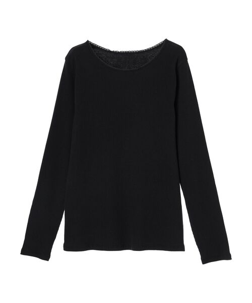 CRAFT STANDARD BOUTIQUE（クラフトスタンダードブティック）の「フリルテープリブカットプルオーバー（Tシャツ/カットソー・レディース・オフホワイト/ブラック/ベージュ・FREE）」の16枚目の写真