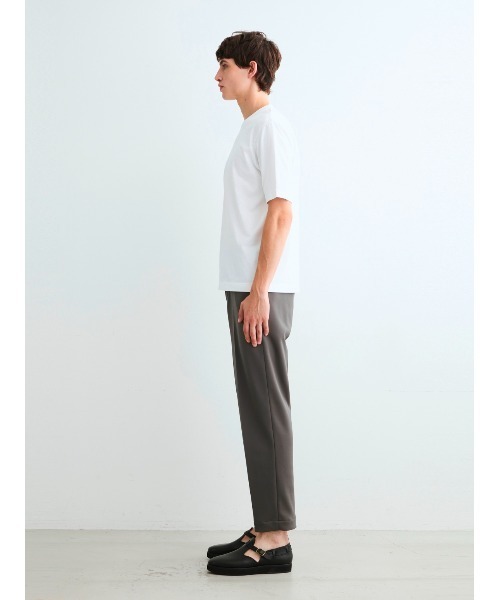three dots(スリードッツ)の「パウダリーコットン クルーネックTシャツ(Tシャツ/カットソー・メンズ・ホワイト/ネイビー/ブラック/ダークネイビー/ベージュ系その他/グリーン系その他・SMALL/MEDIUM/LARGE/X-LARGE)」の12枚目の写真