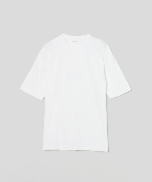three dots(スリードッツ)の「パウダリーコットン クルーネックTシャツ(Tシャツ/カットソー・メンズ・ホワイト/ネイビー/ブラック/ダークネイビー/ベージュ系その他/グリーン系その他・SMALL/MEDIUM/LARGE/X-LARGE)」の19枚目の写真