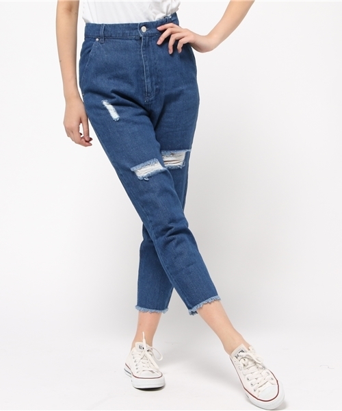 PANTS...（パンツ）の「断ち切りテーパードPT（その他パンツ・レディース・ブルー/ベージュ/その他・MEDIUM/SMALL）」の15枚目の写真