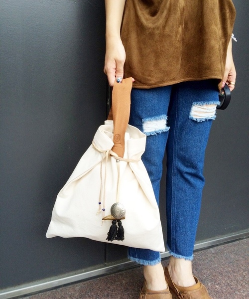 PANTS...（パンツ）の「断ち切りテーパードPT（その他パンツ・レディース・ブルー/ベージュ/その他・MEDIUM/SMALL）」の16枚目の写真