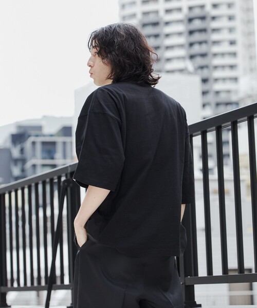 coen（コーエン）の「＜Parknik＞サイドポケットビッグTシャツ（Tシャツ/カットソー・メンズ・パープル/ホワイト/ブラック・XL/L/M）」の6枚目の写真