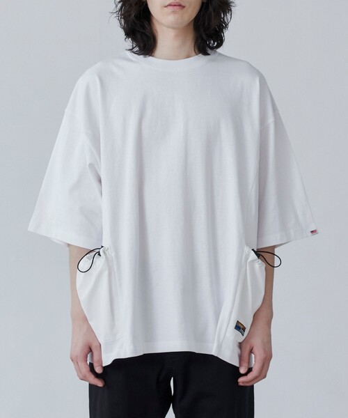 coen（コーエン）の「＜Parknik＞サイドポケットビッグTシャツ（Tシャツ/カットソー・メンズ・パープル/ホワイト/ブラック・XL/L/M）」の16枚目の写真