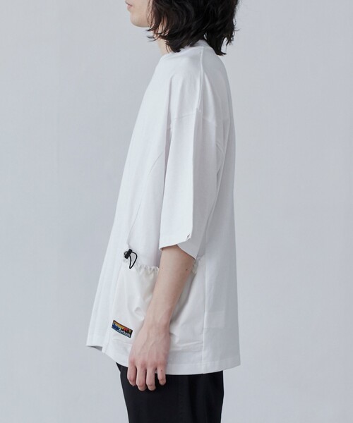 coen（コーエン）の「＜Parknik＞サイドポケットビッグTシャツ（Tシャツ/カットソー・メンズ・パープル/ホワイト/ブラック・XL/L/M）」の17枚目の写真
