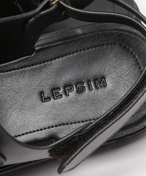 LEPSIM（レプシィム）の「フェイクレザー2ベルトサンダル　996286（サンダル・レディース・アイボリー/ブラック/シルバー・LARGE/MEDIUM）」の5枚目の写真