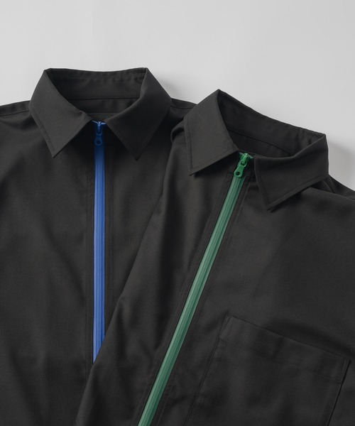 DOOPZ（ドープス）の「Aqua guard color zipper shirt - アクアガードカラージッパーシャツ（シャツ/ブラウス・メンズ・ブルー/グリーン・LARGE/MEDIUM/SMALL）」の13枚目の写真