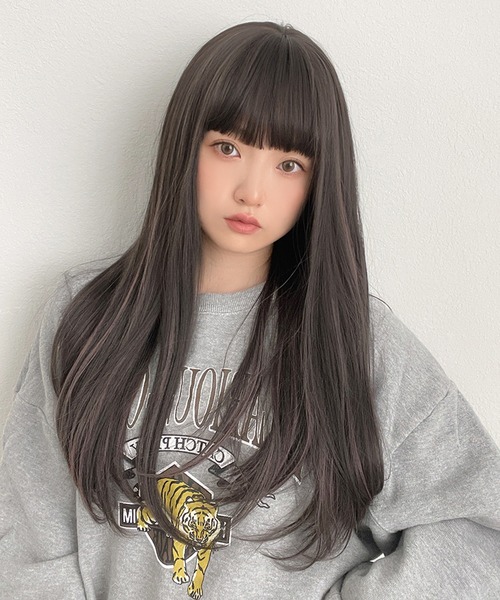 軽やかな☆フルハンドウィッグ ブラックブルー】ロングストレート【ウィッグ】【高品質コスプレ