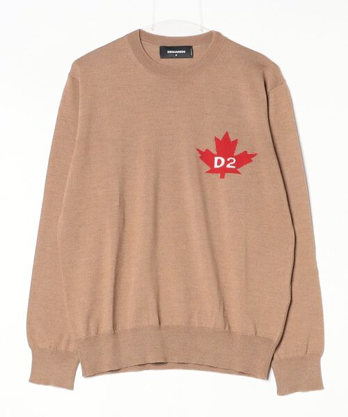 DSQUARED2 カナダ メープルリーフ ニット S 卸し売り価格 DSQUARED2 カナダメープルリーフセーター L 【公式通販】