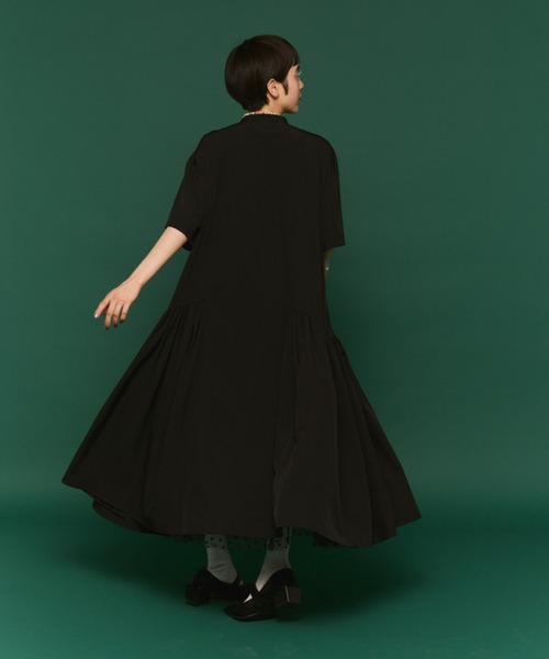 manana suerte(マニャーナスエルテ)の「サイドギャザーワンピース(ワンピース・レディース・ブラック/レッド/イエロー/ブルー・FREE)」の22枚目の写真