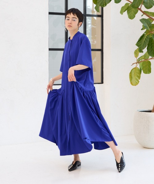 manana suerte(マニャーナスエルテ)の「サイドギャザーワンピース(ワンピース・レディース・ブラック/レッド/イエロー/ブルー・FREE)」の10枚目の写真