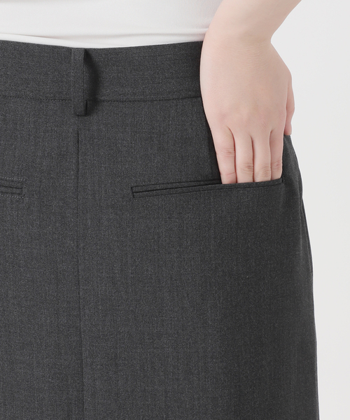 AP STUDIO（エーピーストゥディオ）の「タックマキシスカート（スカート・レディース・チャコールグレー・38/36）」の11枚目の写真