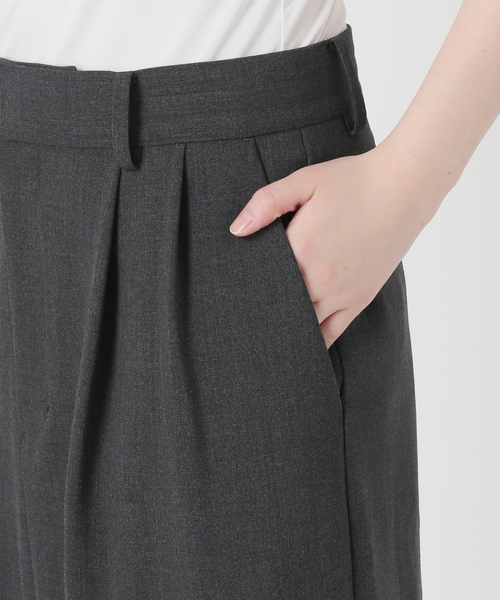AP STUDIO（エーピーストゥディオ）の「タックマキシスカート（スカート・レディース・チャコールグレー・38/36）」の12枚目の写真