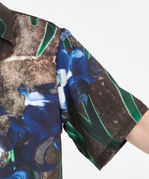 RAINMAKER(レインメーカー)の「【RAINMAKER/レインメーカー】OPEN COLLAR S/S SHIRT/オープンカラーショートスリーブシャツ(シャツ/ブラウス・メンズ・マルチ・4/3/5)」の7枚目の写真