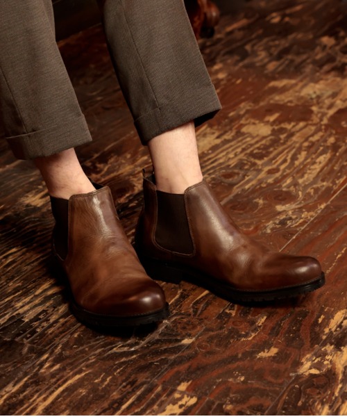 LEON 本革 サイドゴア カジュアルシューズ（ドレスシューズ）｜Piedi Nudi（ピエディヌーディ）