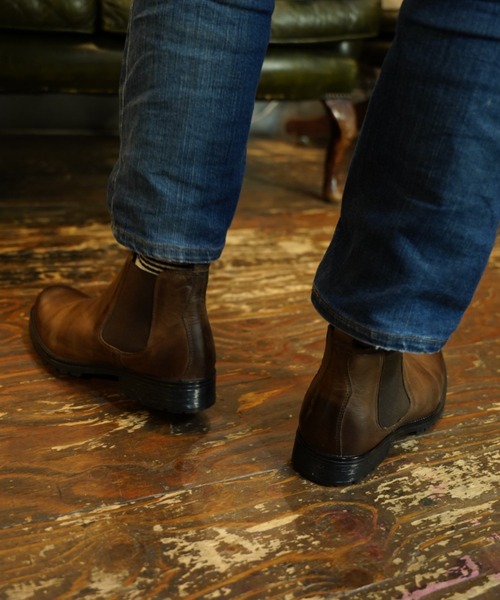 LEON 本革 サイドゴア カジュアルシューズ（ドレスシューズ）｜Piedi Nudi（ピエディヌーディ）