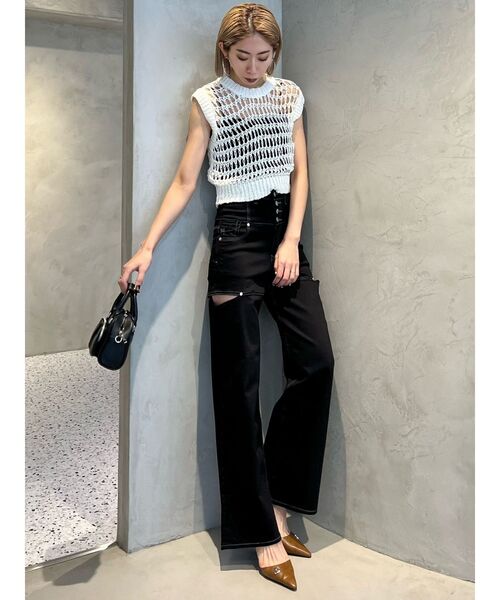 EMODA(エモダ)の「ブレイドメッシュタンクトップ(タンクトップ・レディース・ブラック/グレー/ホワイト/ブルー・FREE)」の21枚目の写真