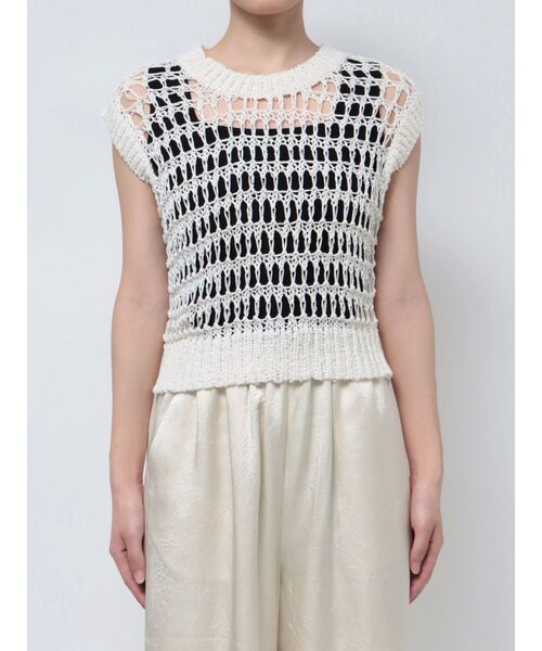 EMODA(エモダ)の「ブレイドメッシュタンクトップ(タンクトップ・レディース・ブラック/グレー/ホワイト/ブルー・FREE)」の16枚目の写真