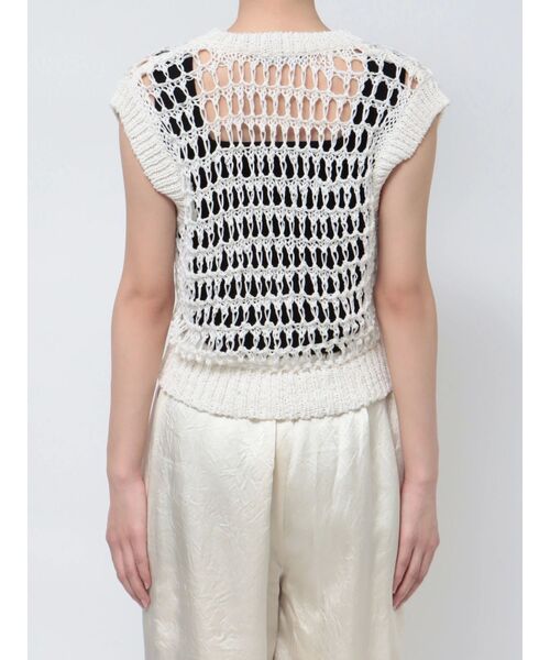 EMODA(エモダ)の「ブレイドメッシュタンクトップ(タンクトップ・レディース・ブラック/グレー/ホワイト/ブルー・FREE)」の14枚目の写真