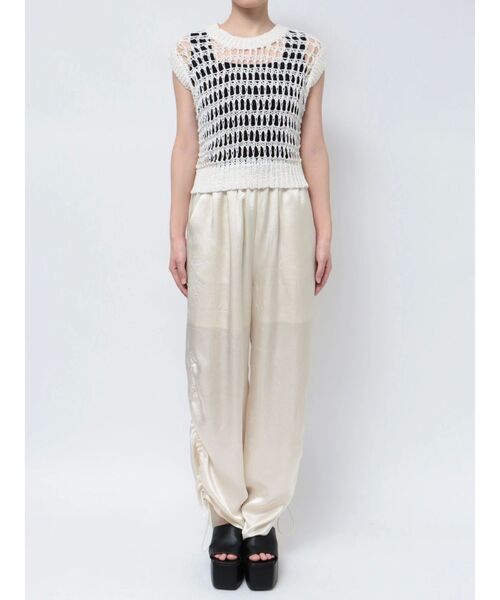 EMODA(エモダ)の「ブレイドメッシュタンクトップ(タンクトップ・レディース・ブラック/グレー/ホワイト/ブルー・FREE)」の9枚目の写真