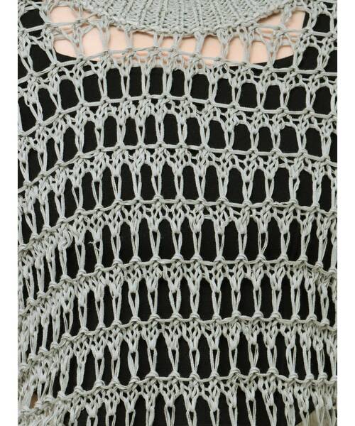 EMODA(エモダ)の「ブレイドメッシュタンクトップ(タンクトップ・レディース・ブラック/グレー/ホワイト/ブルー・FREE)」の8枚目の写真