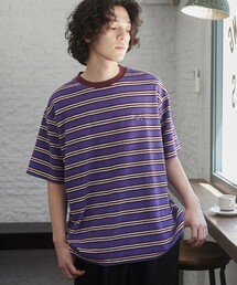 TOWNCRAFT(タウンクラフト) 別注パイルボーダーTシャツ(EC限定サイズ)