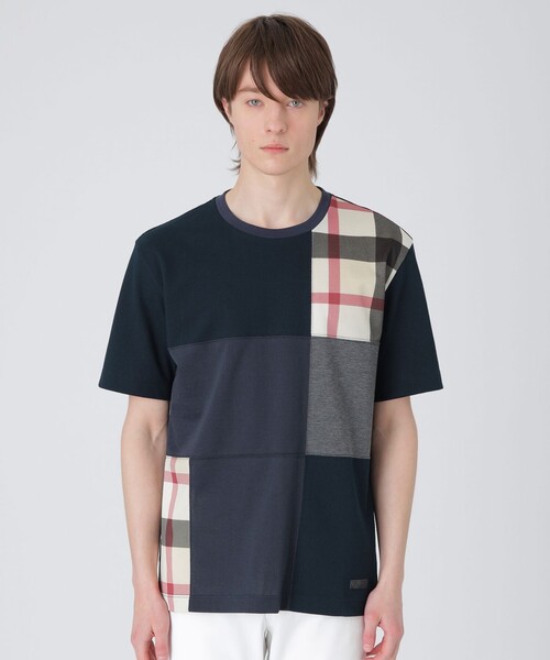BURBERRY BLACK LABEL - バーバリー Tシャツ 肩ノバチェック