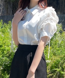 NOMAE | リボンギャザースリーブブラウス(シャツ/ブラウス)