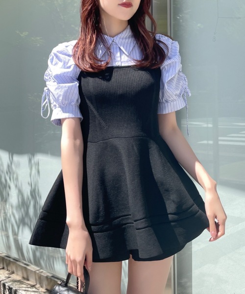 NOMAE（ノーマエ）の「リボンギャザースリーブブラウス（シャツ/ブラウス・レディース・ホワイト/ブルー/ブルー系その他/ピンク・FREE）」の12枚目の写真