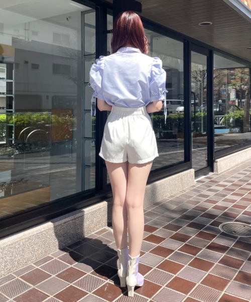 NOMAE（ノーマエ）の「リボンギャザースリーブブラウス（シャツ/ブラウス・レディース・ホワイト/ブルー/ブルー系その他/ピンク・FREE）」の20枚目の写真