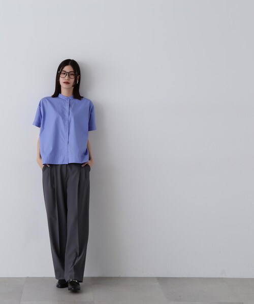 N.（N. Natural Beauty Basic）（エヌエヌナチュラルビューティーベーシック）の「◆ツータックライトワイドパンツ《S Size Line》（スラックス・レディース・チャコールグレー/ベージュ/ブラウン・MEDIUM/SMALL）」の19枚目の写真