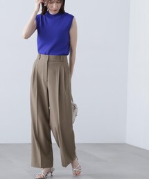 N.(N. Natural Beauty Basic) | ◆ツータックライトワイドパンツ《S Size Line》(スラックス)