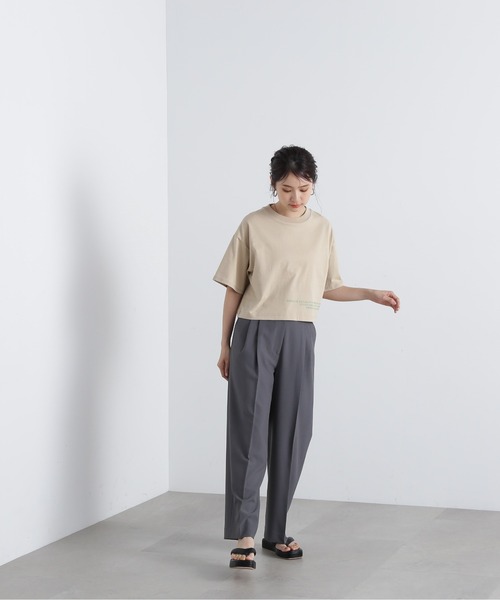 N.（N. Natural Beauty Basic）（エヌエヌナチュラルビューティーベーシック）の「◆ツータックライトワイドパンツ《S Size Line》（スラックス・レディース・チャコールグレー/ベージュ/ブラウン・MEDIUM/SMALL）」の8枚目の写真