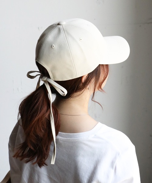 すずちゃん　バッグリボンUVキャップ 14+ キャップ 帽子 バックリボンキャップ UV レディース