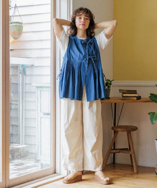 niko and（ニコアンド）の「オリジナル厚底トングサンダル