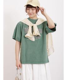 Samansa Mos2 | ピグメントロゴTシャツ(Tシャツ/カットソー)