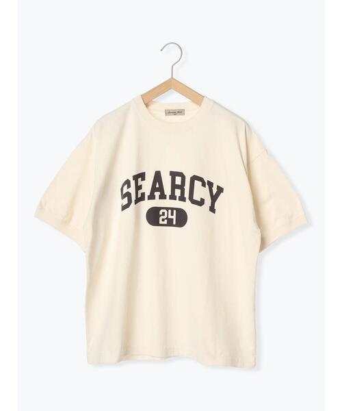 Samansa Mos2（サマンサ モスモス）の「ピグメントロゴTシャツ（Tシャツ/カットソー・レディース・キナリ/イエロー/グリーン/チャコールグレー・F）」の21枚目の写真