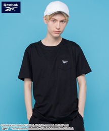 Reebok リーボック ブランド ロゴ バックプリント 胸ポケット付き 半袖 Tシャツ