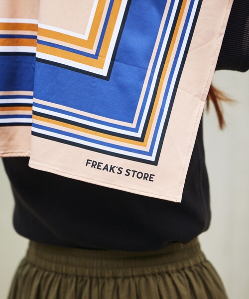 FREAK'S STORE（フリークスストア）の「icy/アイシー 別注 とっさにスカーフ（バンダナ/スカーフ・メンズ・ブラック/ネイビー・ONE SIZE）」の10枚目の写真