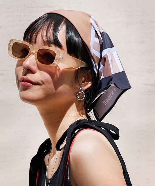 FREAK'S STORE（フリークスストア）の「icy/アイシー 別注 とっさにスカーフ（バンダナ/スカーフ・メンズ・ブラック/ネイビー・ONE SIZE）」の15枚目の写真