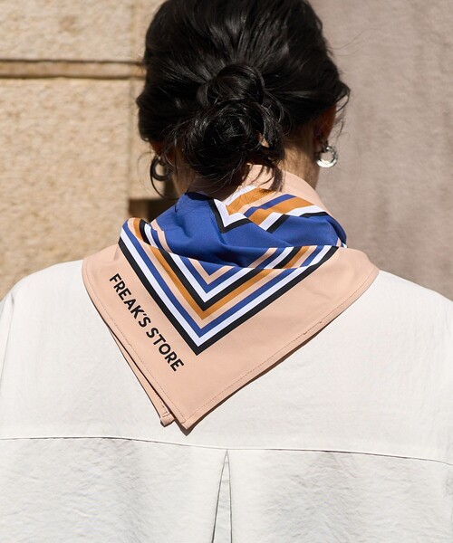 FREAK'S STORE（フリークスストア）の「icy/アイシー 別注 とっさにスカーフ（バンダナ/スカーフ・メンズ・ブラック/ネイビー・ONE SIZE）」の18枚目の写真