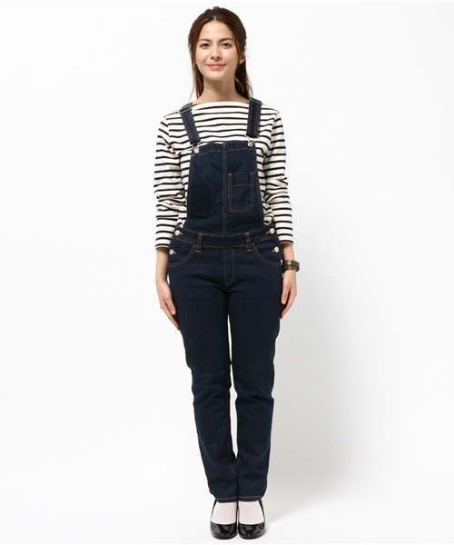 Discoat Parisien（ディスコートパリシアン）の「デニムスキニーサロペット（サロペット/オーバーオール・レディース・ネイビー・MEDIUM/LARGE）」の2枚目の写真