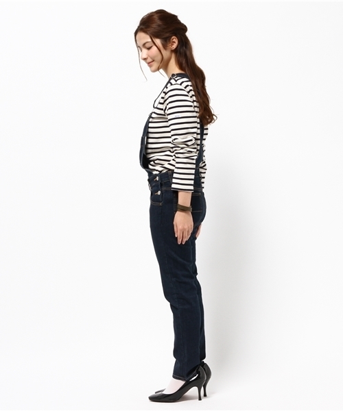 Discoat Parisien（ディスコートパリシアン）の「デニムスキニーサロペット（サロペット/オーバーオール・レディース・ネイビー・MEDIUM/LARGE）」の3枚目の写真