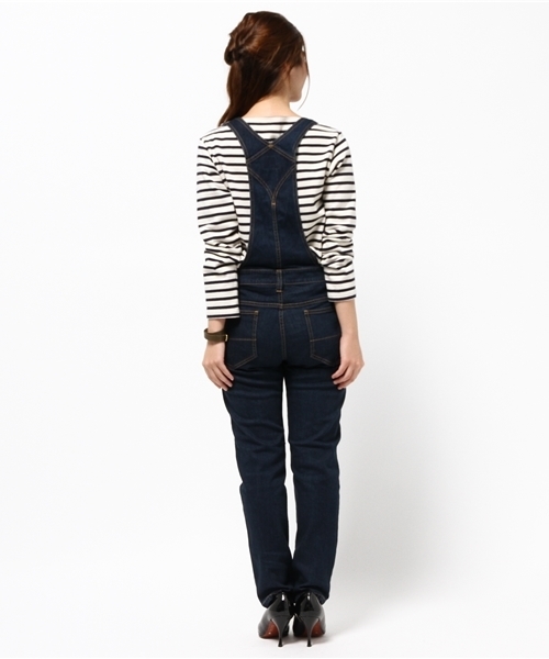 Discoat Parisien（ディスコートパリシアン）の「デニムスキニーサロペット（サロペット/オーバーオール・レディース・ネイビー・MEDIUM/LARGE）」の4枚目の写真