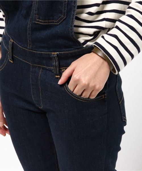 Discoat Parisien（ディスコートパリシアン）の「デニムスキニーサロペット（サロペット/オーバーオール・レディース・ネイビー・MEDIUM/LARGE）」の6枚目の写真