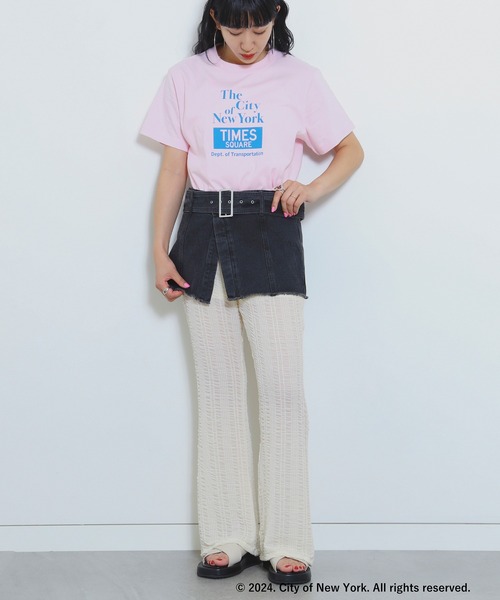 Ray BEAMS（レイビームス）の「NYC × GOOD ROCK SPEED × Ray BEAMS / 別注 NYC Tシャツ（Tシャツ/カットソー・レディース・サックスブルー/ピンク・ONE SIZE）」の19枚目の写真