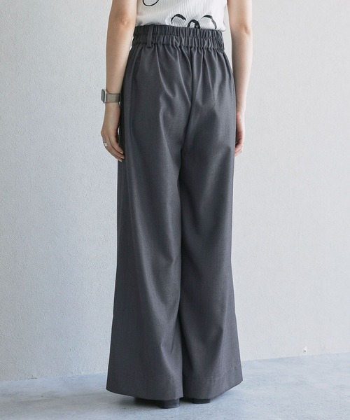 RAGEBLUE（レイジブルー）の「【選べる着丈】太ベルトハイウエスト/タックワイドフレアスラックス（スラックス・レディース・ライトグレー/ネイビー・FREE/LARGE/TALL）」の17枚目の写真