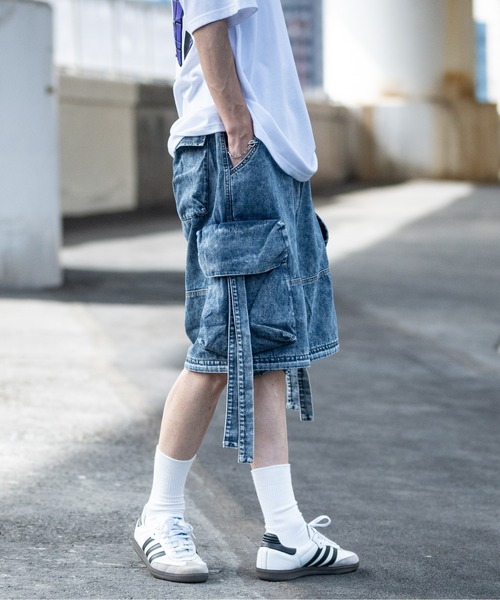 【セール】【13】2WAY タクティカルワイドカーゴ デニムパンツ（デニムパンツ）｜JOHN'S CLOSET（ジョンズクローゼット）