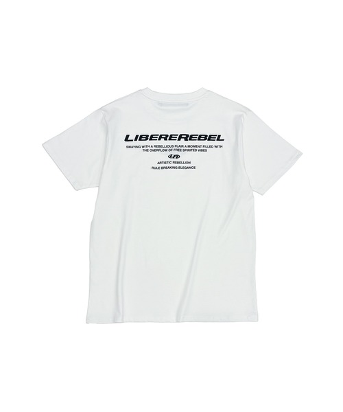 LIBERE（リベーレ）の「『LIBERE REBLE』REBEL LOGO TEE（Tシャツ/カットソー・メンズ・ホワイト/ネイビー/ブラック・LARGE/MEDIUM/SMALL）」の7枚目の写真